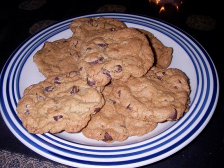 chocolate chip flax seed cookies