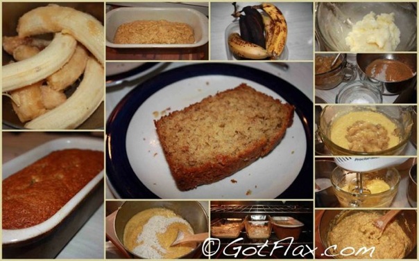 Flaxseed Banana Bread, flax banana bread, banana bread with flax, flax seed banana bread